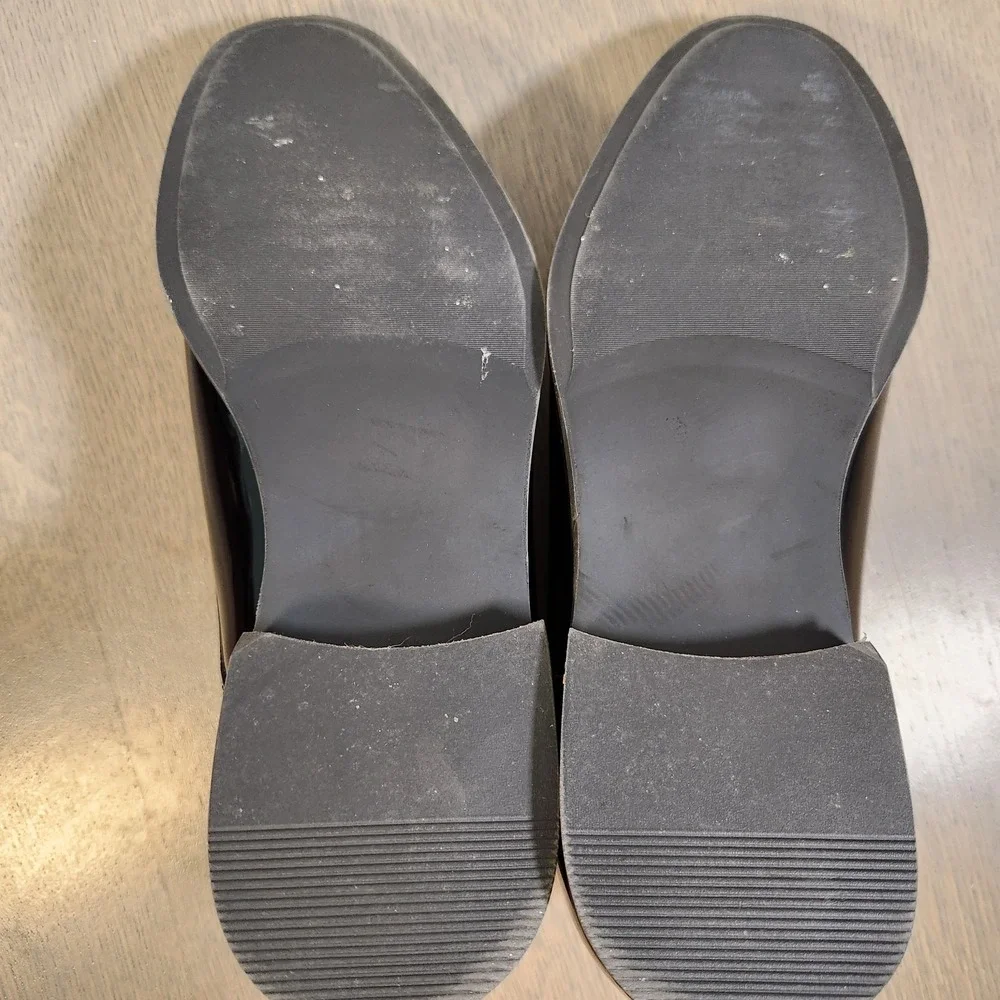 Nordstrom Men's Black Patent Leather Oxford Dress Shoes Size 9 Worn Once
